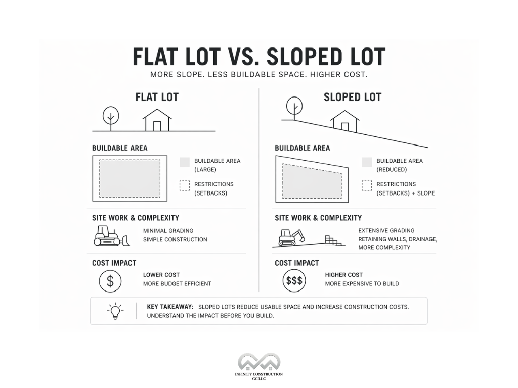 Flat vs-Sloped lot