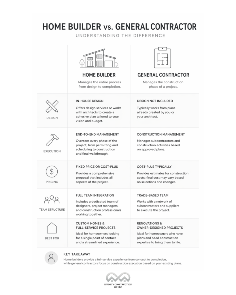 Home Builder vs General Contractor