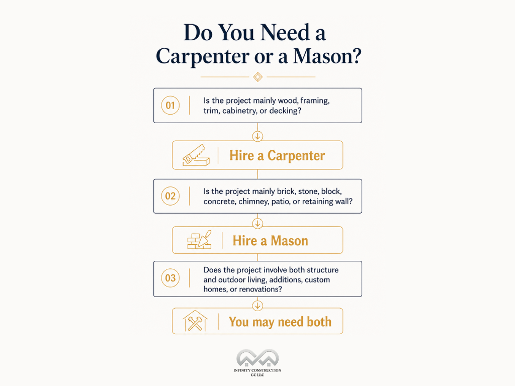 Do You Need a Carpenter or a Mason - Infographic