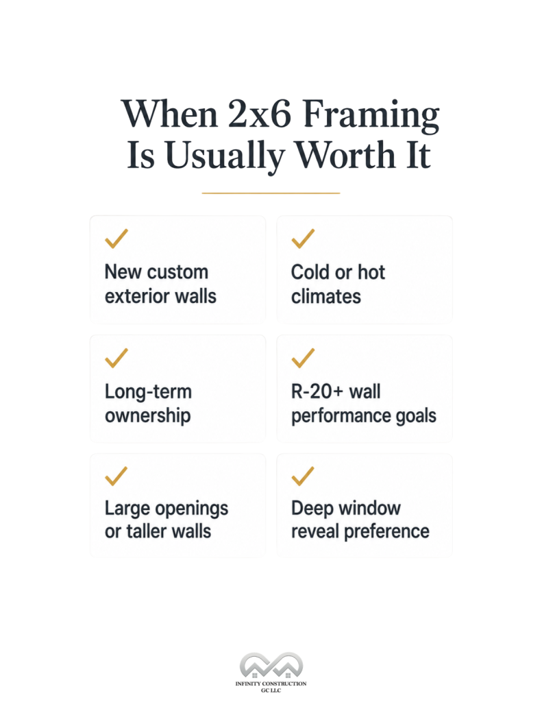 When 2×4 Framing Makes Sense - Infographic