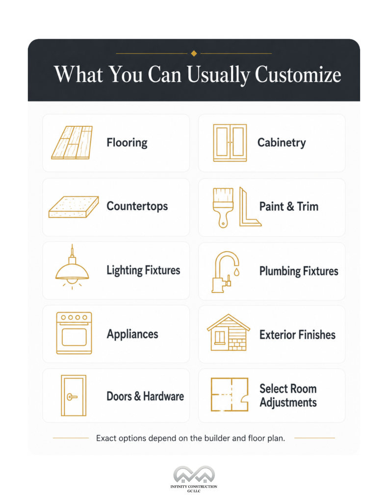 What You Can Usually Customize in a Semi-Custom Home