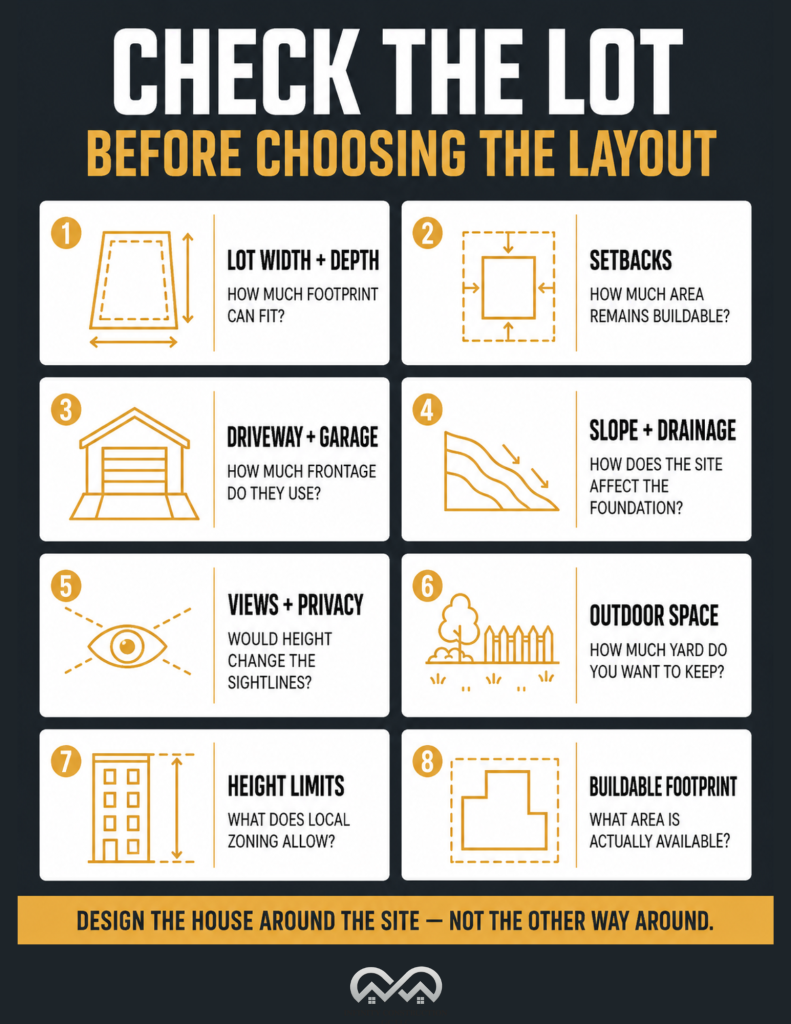 Check the lot before choosing the layout - infographic